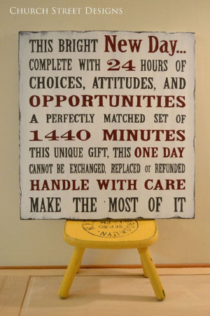 ... Inspirational Quote Sign- Hand Painted Wooden Sign - by Church Street