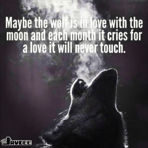 Wolf howling at the moon quote. 