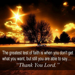 Test of faith