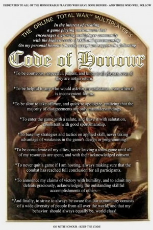 Thread: Read The Code of Honour