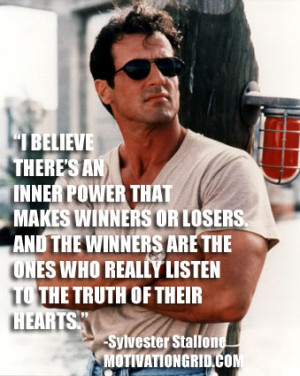 believe there’s an inner power that makes winners or losers. And ...
