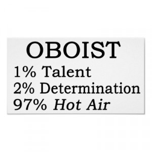 Oboist Hot Air Poster from http://www.zazzle.com/oboe+player+gifts