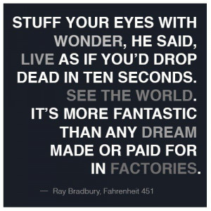 Fahrenheit 451 quotes, best, sayings, deep, dream