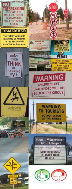 Funny Traffic Signs