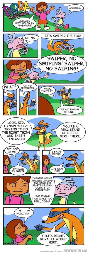 funny swiper Dora monkey