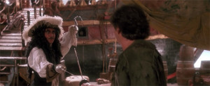 Dustin Hoffman and Robin Williams in Steven Spielberg's Hook (1991)