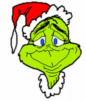 and the grinch with his grinch feet ice cold in the snow stood puz ...