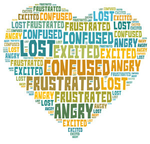 We all have emotions - feeling sad, distressed, angry, lost, confused ...