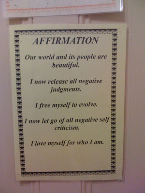 Self affirmation