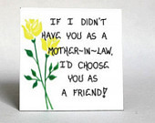 in-Law Magnet - Quote - spouses mom, friendship, husband, wife, parent ...