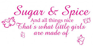 sugar and spice and all things nice sugar and spice and all things ...