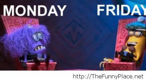 Monday vs friday with minions