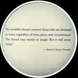 Our golden thread of love, forever & unbreakable. :-)