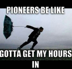 That's the pioneer spirit for ya!