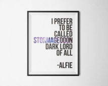 Doctor Who Quote - 8x10 - Print Onl y - I prefer to be called ...