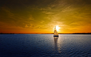 Sailboat lake sunset Wallpapers Pictures Photos Images