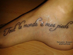 French quote tattoo