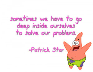 Motivational quotes by Spongebob's characters