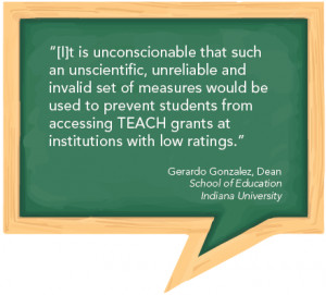 may be too stringent, while the CAEP standards may not be stringent ...