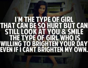 im the type of girl...
