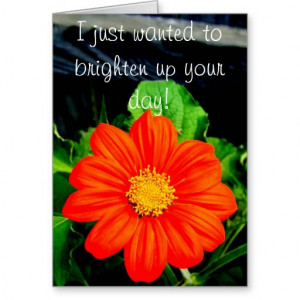 Just Wanted To Brighten Up Your Day! Greeting Card