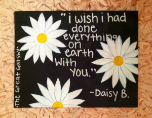 Daisy canvas quote from gatsby
