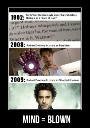 Why Robert Downey JR was destined to play Sherlock Holmes