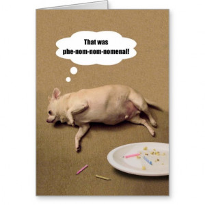 Happy Birthday Chubby Chihuahua Greeting Card