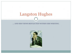 Research Paper -- Langston Hughes