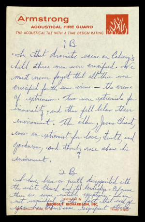 Dr. Martin Luther King Jr.'s handwritten notes, The King Center ...