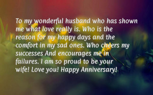 Romantic anniversary messages for husband