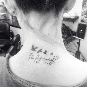ll fly away tattoo in honor of the greatest man I've ever known..