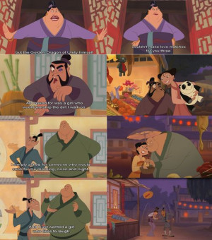From Disney's Mulan II... I saw a video called: 