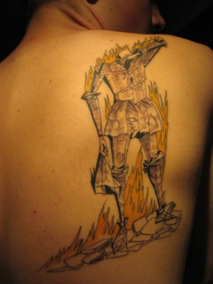 Cover art from Fahrenheit 451 by Ray Bradbury