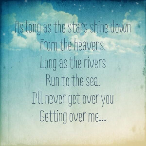 Was Finally Getting Over You Iliketoquote