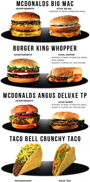 View Full Size | More fast food ads vs reality funny quotes jokes and ...