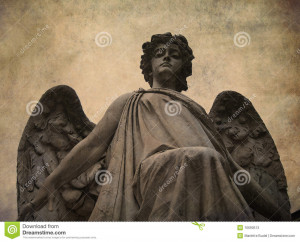 Textured Image Statue Angel...
