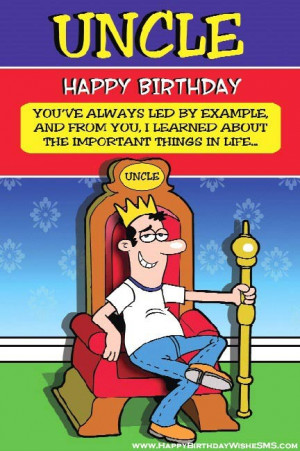 Birthday wishes for uncle – Happy Birthday Uncle Quotes, Message ...