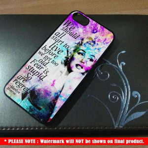 Marilyn Monroe Quote - for IPhone 4/4S Case IPhone 5 Case Hard Cover ...
