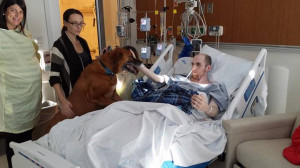 Dying Cancer Patient Says Goodbye to his Childhood Dog