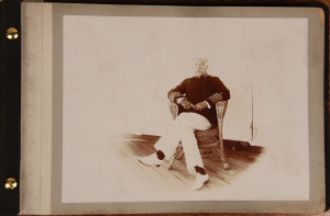 GEORGE DEWEY]. Photograph album, inscribed “A Merry Xmas to Admiral ...