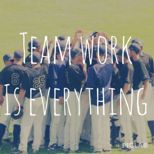 Teamwork. Baseball