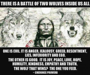... Quotes, Feeding, Two Wolves, Wise Words, Cheroke Proverbs, Native