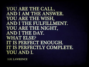You are the call