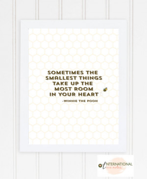 Winnie The Pooh Quote // Typographic Print, Multiple Sizes, Modern ...
