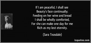More Sara Teasdale Quotes