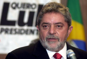 Brazilian President-Elect Luiz Inacio Lula da Silva speaks at AFL-CIO