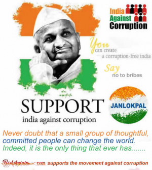 ... Commitment, Freedom Struggle, Quotes, Pictures,Bribe, corruption,India