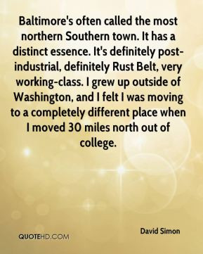 Baltimore's often called the most northern Southern town. It has a ...