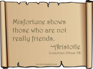 Aristotle Quote on True Friends